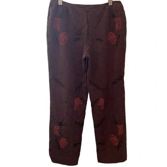 Silk pants. Hand beaded. Boho. Vintage. Alberta Ferretti Aeffe. Rare. - Picture 14 of 14